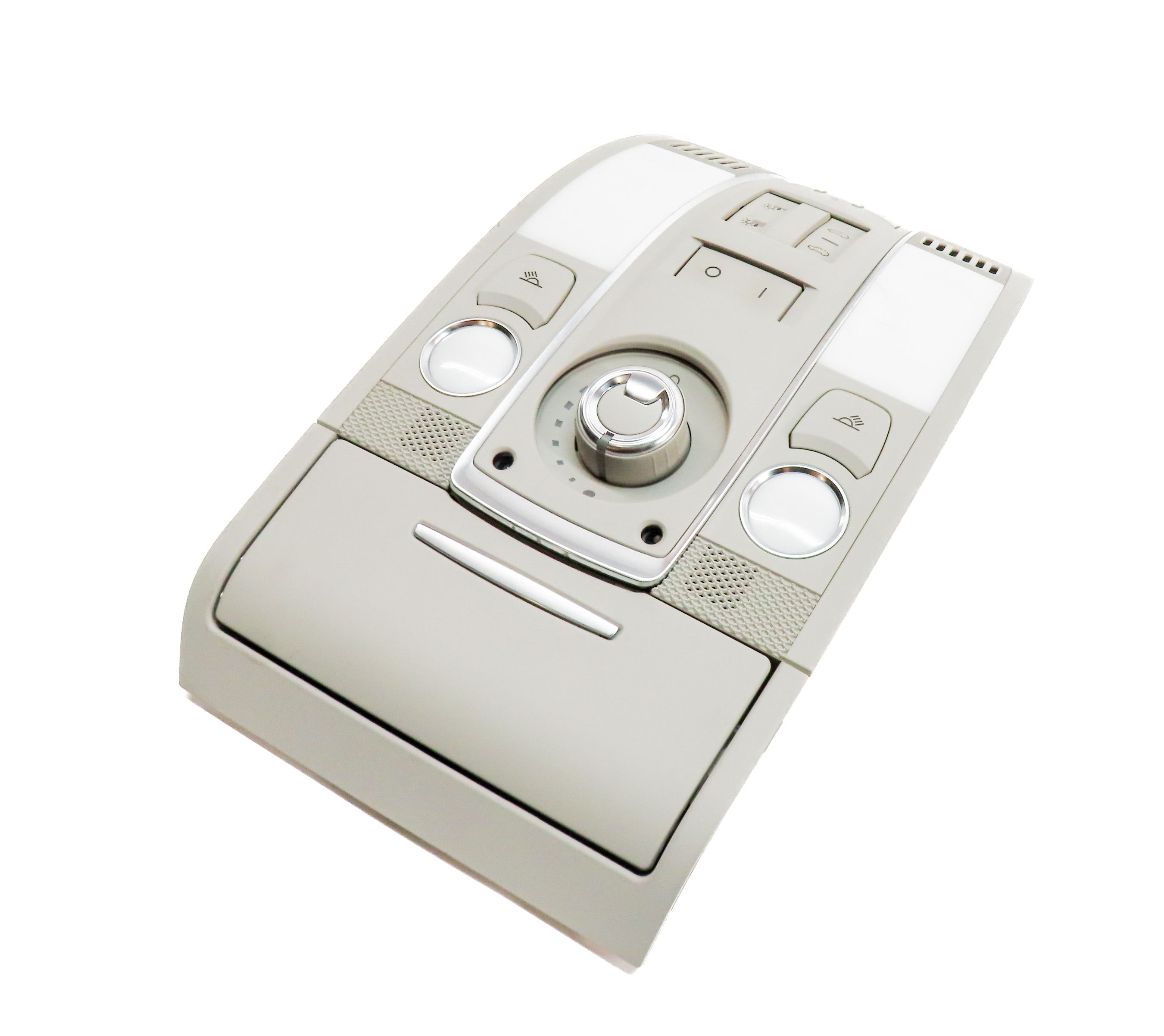 2011 AUDI Q7 (4L) FRONT INTERIOR DOME LIGHT LAMP w/ SUNROOF SWITCHES (Gray) — exact item pictured